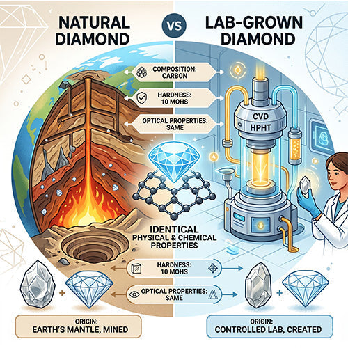 Lab-Grown vs. Natural Diamonds: Everything You Need to Know
